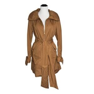 Cole Haan Double Layer Lightweight Rain / Trench Sz L NWT AND C.H. Hanging bag!!